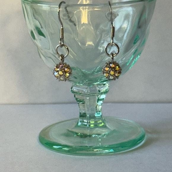 Jewelry - Elegant Silver and multi AB Crystal Earrings